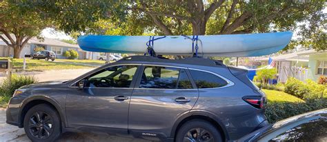 kayak on subaru outback|subaru outback wilderness kayak rack.